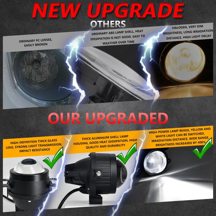 Faro fendinebbia T10 doppia lente 55W 3 pollici