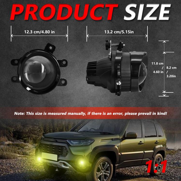 Fendinebbia LED 55W doppia lente 3 pollici per Toyota
