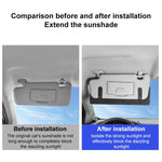 Clip estensione per aletta parasole auto 38x12 cm