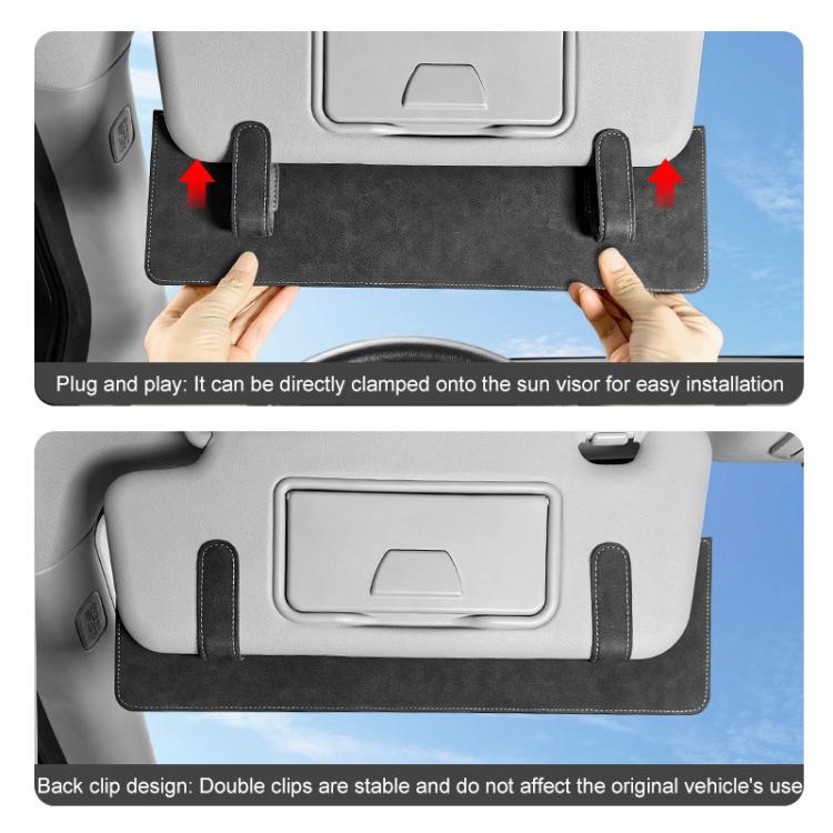 Clip estensione per aletta parasole auto 38x12 cm