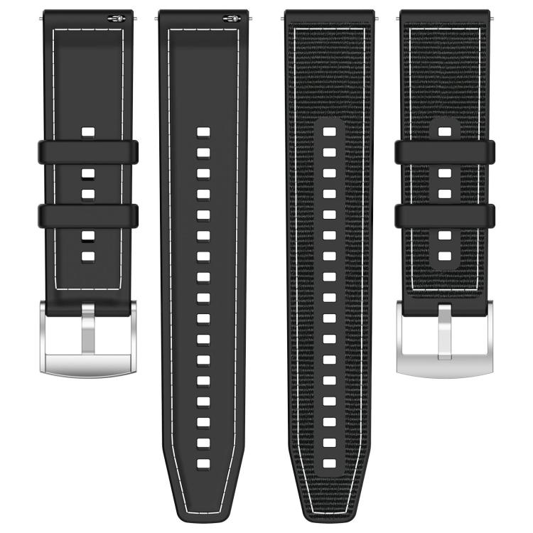 Cinturino per orologio xDfind ibrido in nylon intrecciato e silicone, 22mm For Suunto Race S / Race / 9 Peak