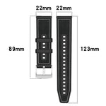 Cinturino per orologio xDfind ibrido in nylon intrecciato e silicone, 22mm For Garmin Forerunner 570 47mm/935/945, 20mm For Garmin Forerunner 570 42mm/245/645, 20mm For Garmin?Vivomove?Sport/Vivoactive5/3, 22mm For Garmin Venu 3 / Vivoactive 4