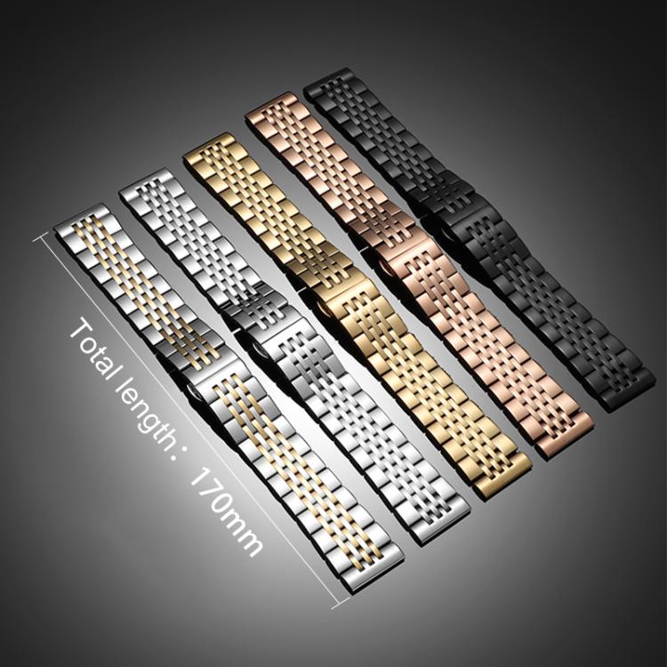 Cinturino per orologio xDfind in acciaio inossidabile massiccio a sette maglie, For Fitbit Charge 6 / 5 18mm, For Fitbit Versa 4 / 3 / Sense2 / 1 20mm, For Fitbit Charge 4 / 3 18mm