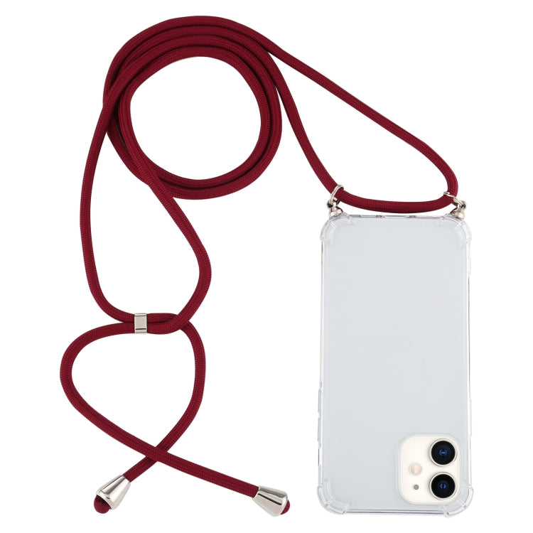 Custodia TPU trasparente per iPhone 12 mini con cordino