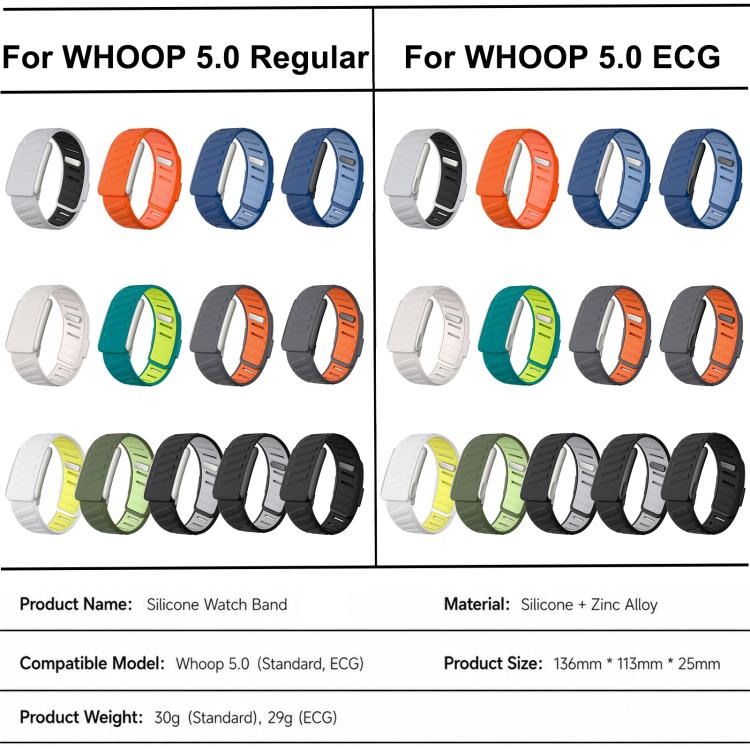 Cinturino sportivo in silicone per WHOOP 5.0 Regular