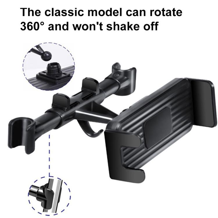 Supporto auto per telefono e tablet da poggiatesta 13,5-24 cm