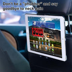 Supporto auto per telefono e tablet da poggiatesta 13,5-24 cm