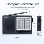 Radio FM portatile a banda completa Tecsun R-9012, R-9012