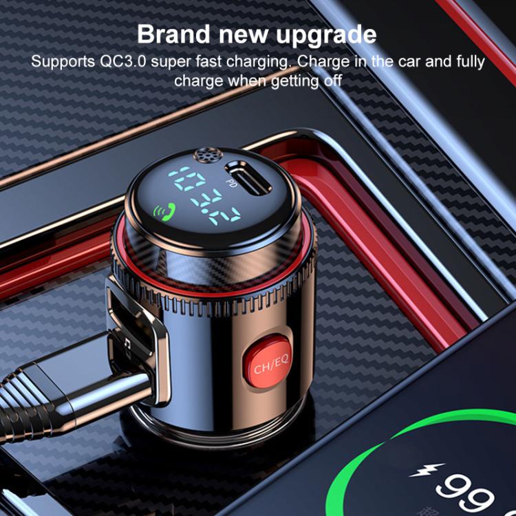 Trasmettitore FM per auto T23 con Bluetooth e ricarica rapida