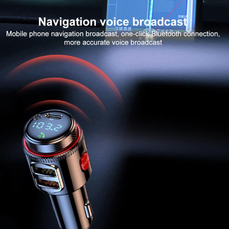 Trasmettitore FM per auto T23 con Bluetooth e ricarica rapida
