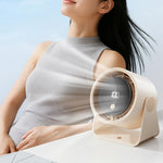 Ventilatore elettrico da tavolo con display digitale FS-22 e 100 velocità per la circolazione dell'aria.