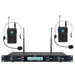 Sistema microfonico wireless professionale U-620 da cintura per 1 o 2 persone