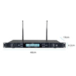 Sistema microfonico wireless professionale U-620 da cintura per 1 o 2 persone
