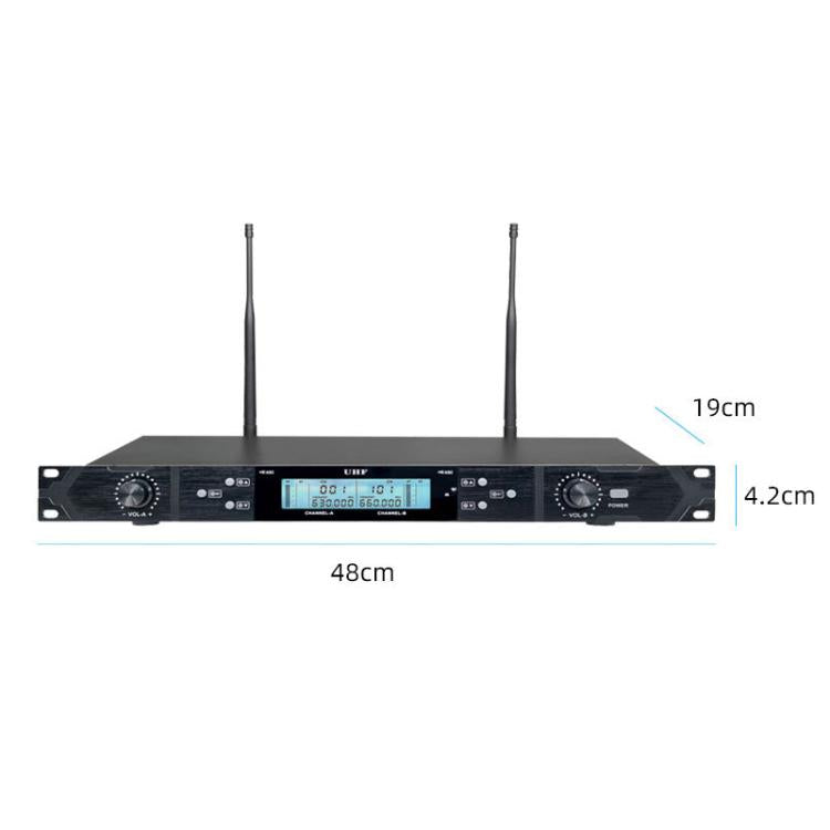 Sistema microfonico wireless professionale U-620 da cintura per 1 o 2 persone