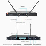 Sistema microfonico wireless professionale U-620 da cintura per 1 o 2 persone