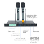 AI-101 Microfono wireless professionale per karaoke domestico con riverbero a 7 bande