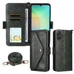 Custodia per telefono a tracolla in pelle di vacchetta con scomparti multipli per carte., For Galaxy A57 5G, For Samsung Galaxy A25e / A25 5G SC-53F, For Samsung Galaxy S25 FE 5G, For Samsung Galaxy A07 4G