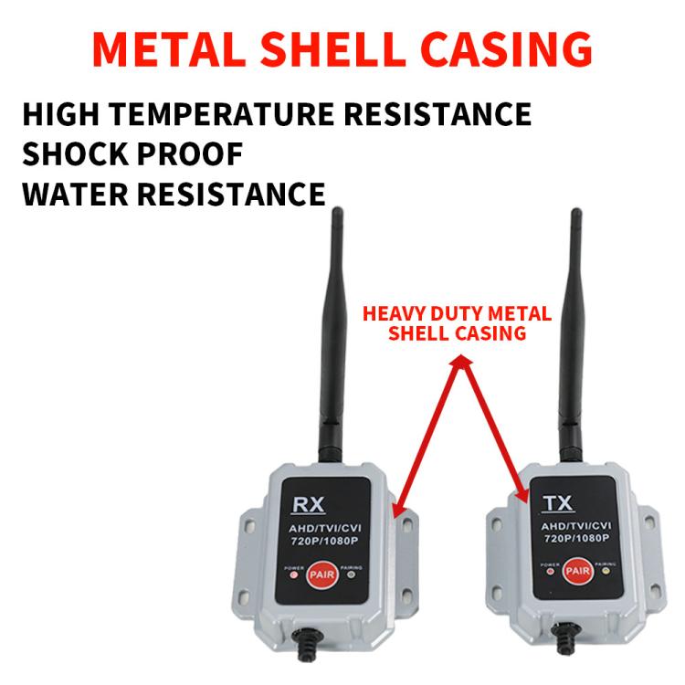 Trasmettitore e ricevitore wireless 2.4G per telecamere cablate