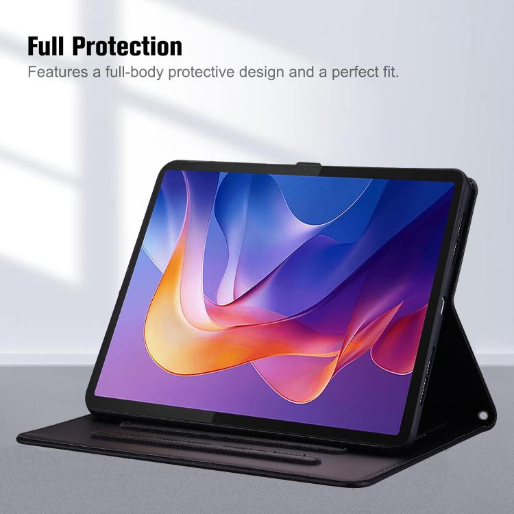 Custodia per tablet in pelle effetto pelle di gatto con motivo litchi, For Galaxy Tab S10 FE+ / S11