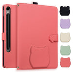 Custodia per tablet in pelle effetto pelle di gatto con motivo litchi, For Galaxy Tab S10 FE+ / S11