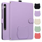 Custodia per tablet in pelle effetto pelle di gatto con motivo litchi, For Galaxy Tab S10 FE+ / S11