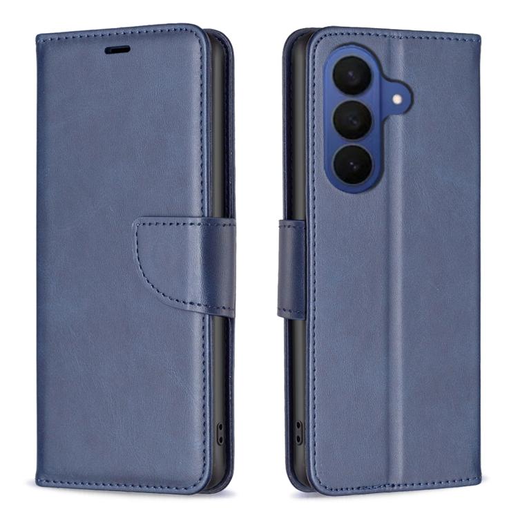 Custodia per telefono in pelle tinta unita con texture effetto pelle di agnello., For Galaxy S26 FE 5G, For Samsung Galaxy S26 Ultra 5G, For Samsung Galaxy S26 5G, For Samsung Galaxy S25 FE 5G