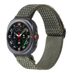 Cinturino per orologio in nylon intrecciato con motivo a onde, For Samsung Galaxy Watch8 / Watch8 Classic