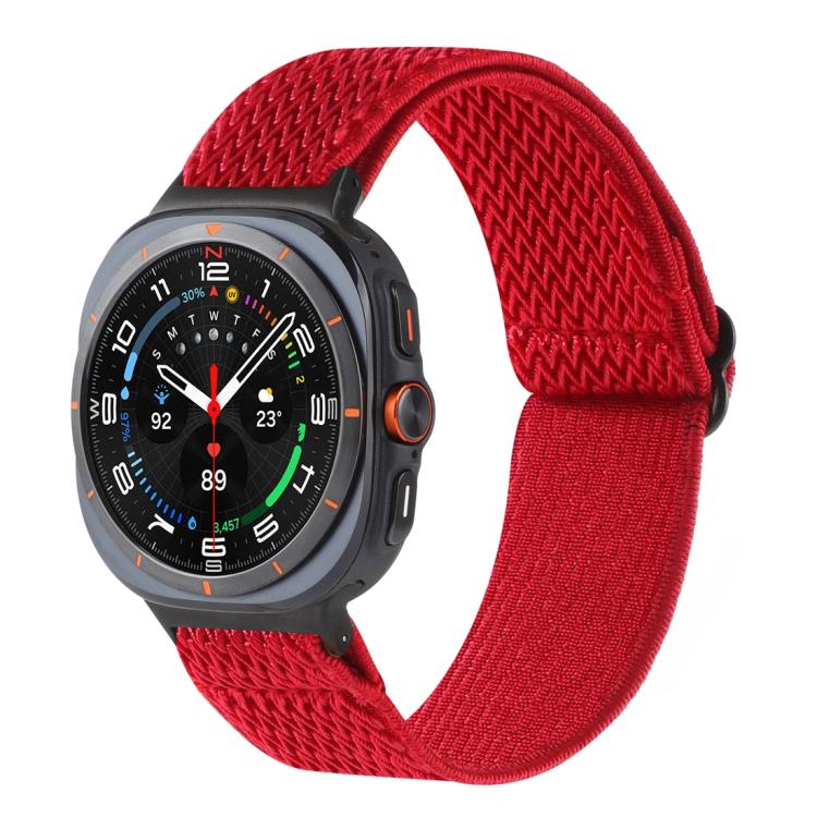Cinturino per orologio in nylon intrecciato con motivo a onde, For Samsung Galaxy Watch8 / Watch8 Classic