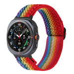 Cinturino per orologio in nylon intrecciato con motivo a onde, For Samsung Galaxy Watch8 / Watch8 Classic