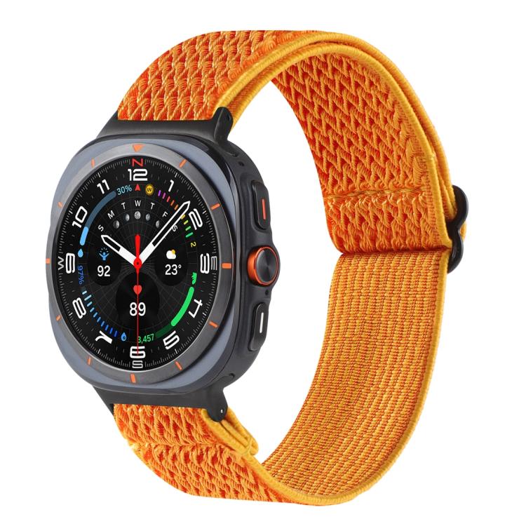 Cinturino per orologio in nylon intrecciato con motivo a onde, For Samsung Galaxy Watch8 / Watch8 Classic