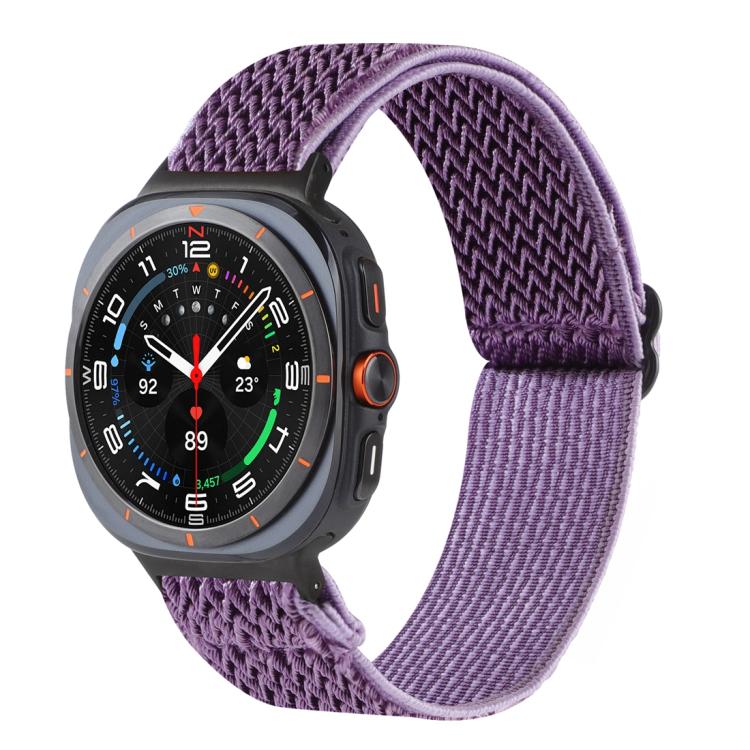 Cinturino per orologio in nylon intrecciato con motivo a onde, For Samsung Galaxy Watch8 / Watch8 Classic