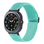 Cinturino per orologio in nylon intrecciato con motivo a onde, For Samsung Galaxy Watch8 / Watch8 Classic