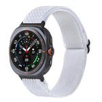 Cinturino per orologio in nylon intrecciato con motivo a onde, For Samsung Galaxy Watch8 / Watch8 Classic