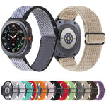 Cinturino per orologio in nylon intrecciato con motivo a onde, For Samsung Galaxy Watch8 / Watch8 Classic