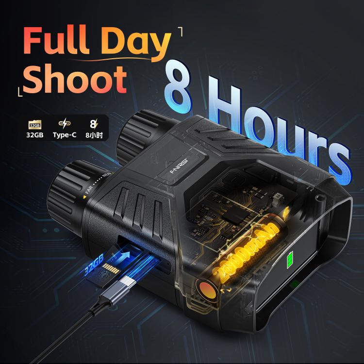FNIRSI NVS-40 Binocolo portatile con visione notturna 4K