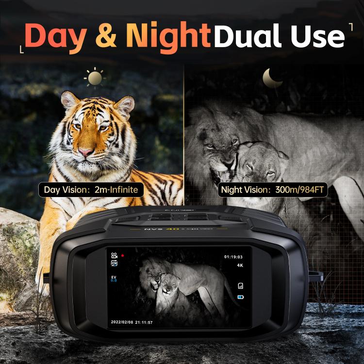 FNIRSI NVS-40 Binocolo portatile con visione notturna 4K
