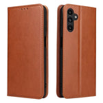Custodia per telefono Fierre Shann in vera pelle PU con texture., For Galaxy A57 5G, For Samsung Galaxy A56 5G