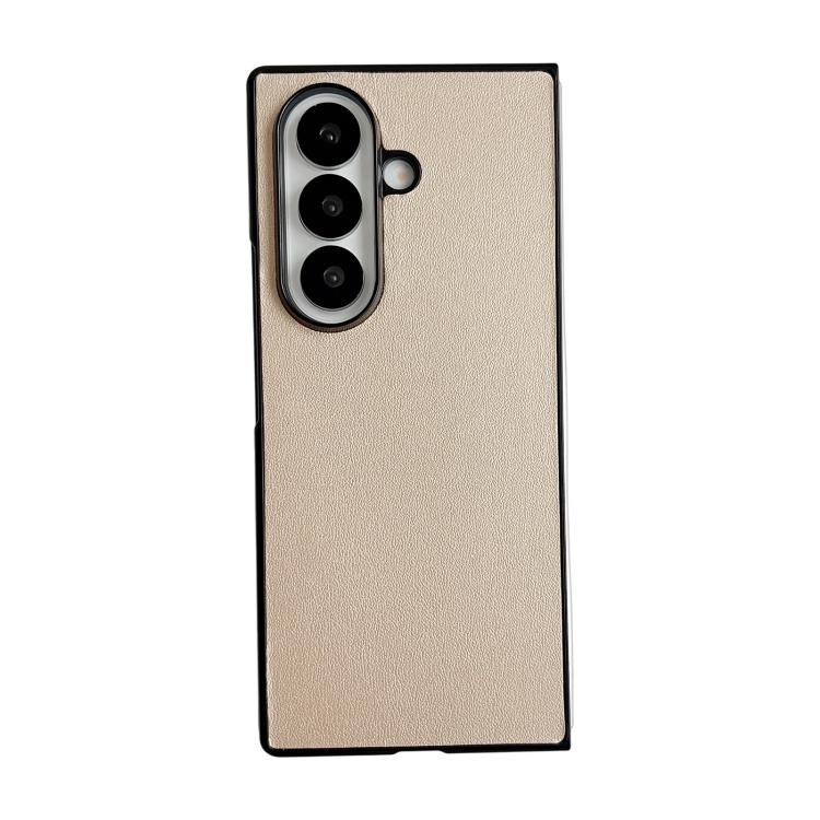 Custodia per telefono Morandi Solid Color con texture effetto pelle, For Galaxy Z Fold8 Ultra 5G