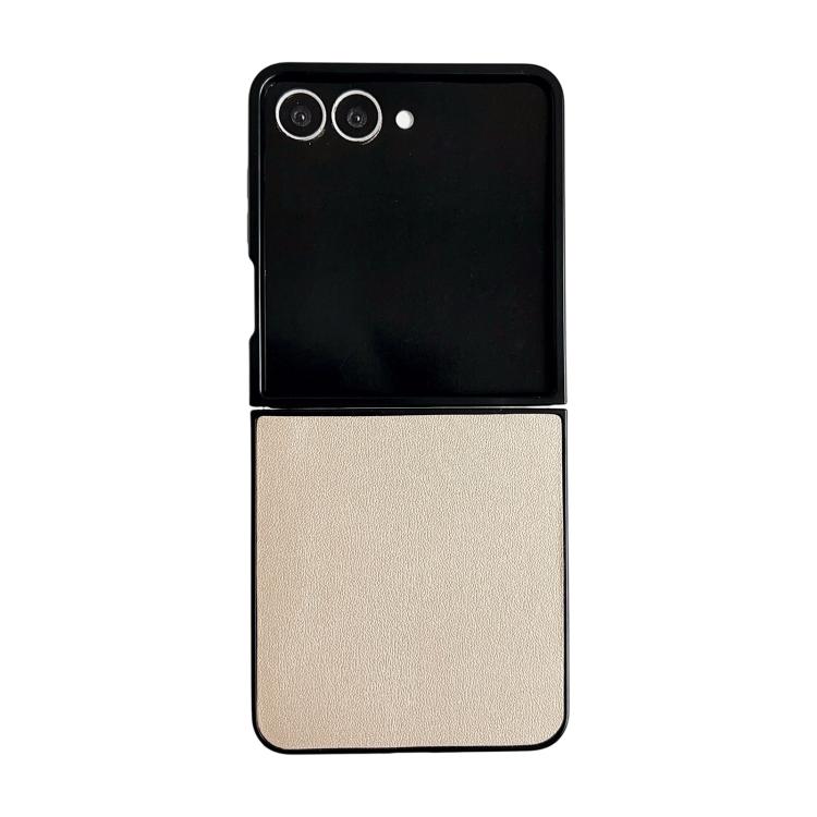 Custodia per telefono Morandi Solid Color con texture effetto pelle, For Galaxy Z Flip8 5G