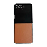 Custodia per telefono Morandi Solid Color con texture effetto pelle, For Galaxy Z Flip8 5G