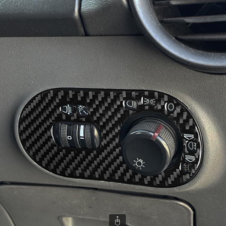 Adesivo fibra di carbonio per interruttore fari SEAT Ibiza 2003-2