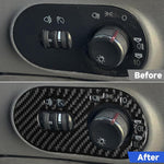 Adesivo fibra di carbonio per interruttore fari SEAT Ibiza 2003-2