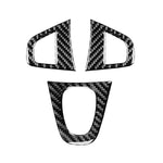 Set 3 adesivi fibra di carbonio per pulsanti volante Renault