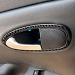 Set 4 adesivi fibra di carbonio maniglia interna Seat Leon
