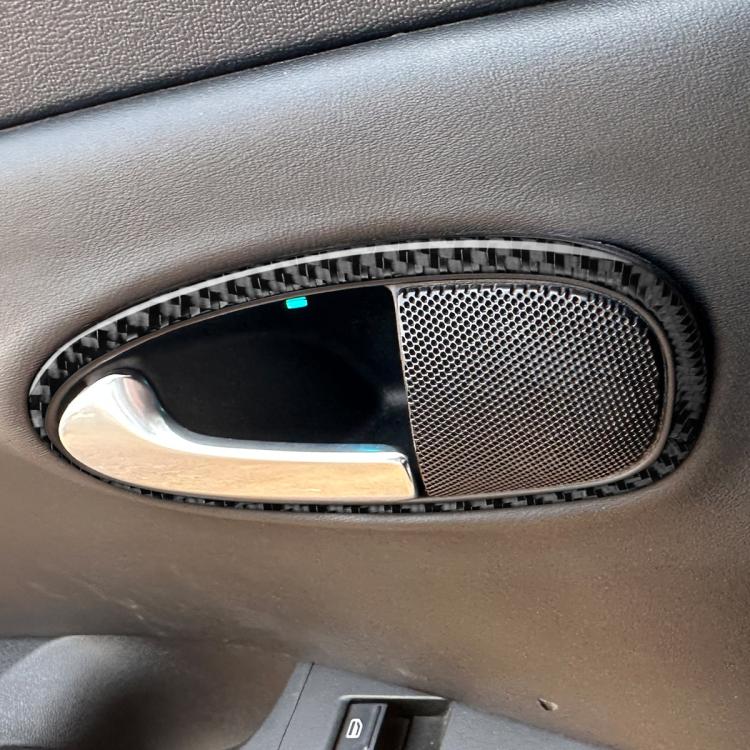 Set 4 adesivi fibra di carbonio maniglia interna Seat Leon