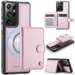 Portafoglio con fibbia in pelle con protezione MagSafe e RFID per Samsung Galaxy