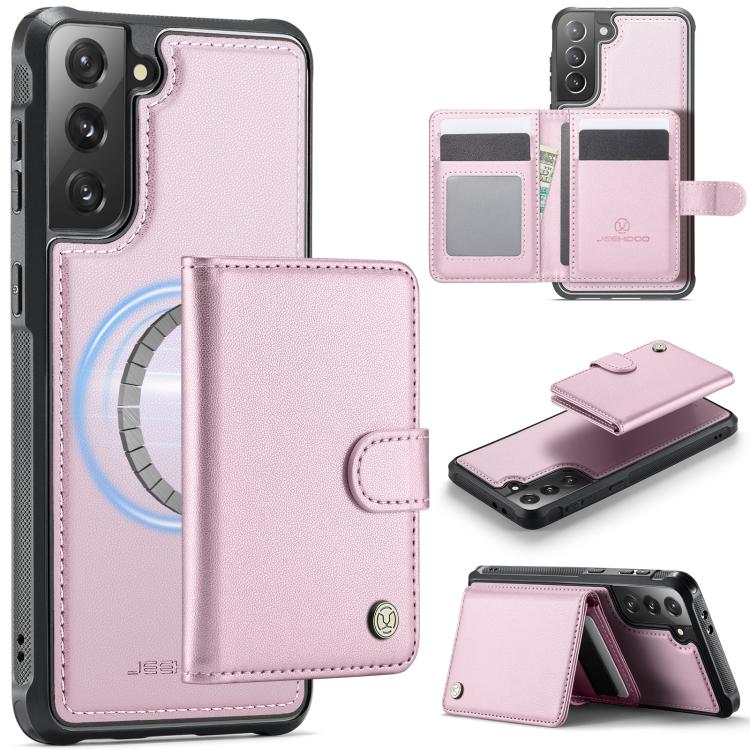 Portafoglio con fibbia in pelle con protezione MagSafe e RFID per Samsung Galaxy