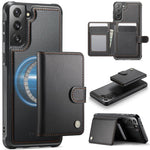 Portafoglio con fibbia in pelle con protezione MagSafe e RFID per Samsung Galaxy