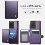 Portafoglio con fibbia in pelle per Samsung Galaxy S20 Ultra 5G, S20 e S20+ con
