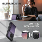 Portafoglio con fibbia in pelle per Samsung Galaxy S20 Ultra 5G, S20 e S20+ con